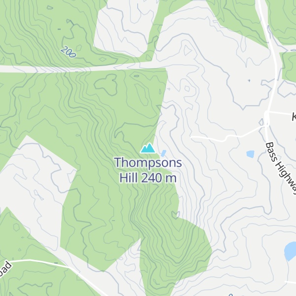 Map of Thompsons Hill