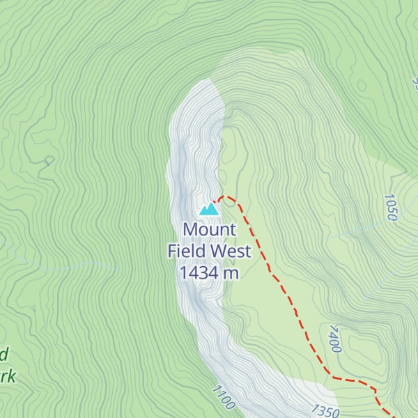 Map of Mount Field West
