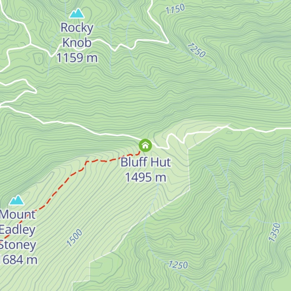 Map of Bluff Hut