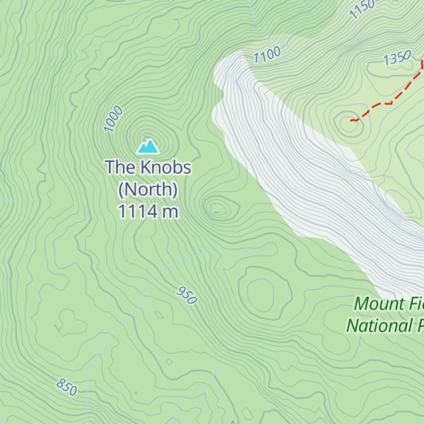 Map of The Knobs (South)