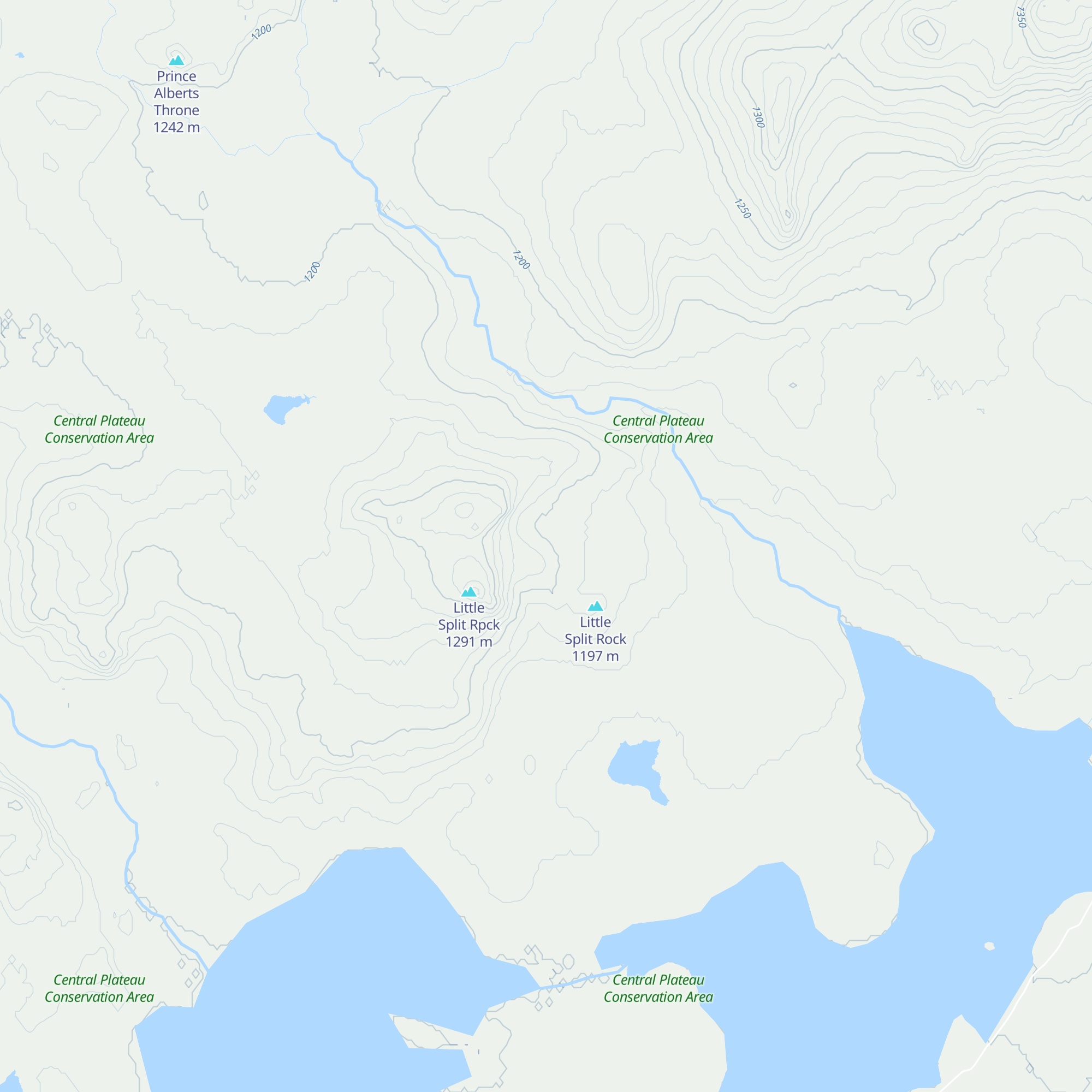Allisons Hut Number 1 map