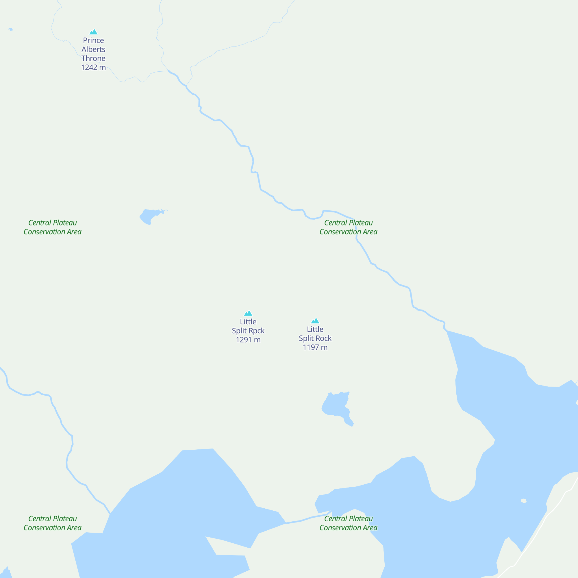 Allisons Hut Number 1 map