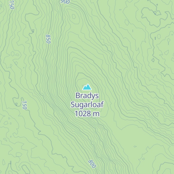 Map of Bradys Sugarloaf