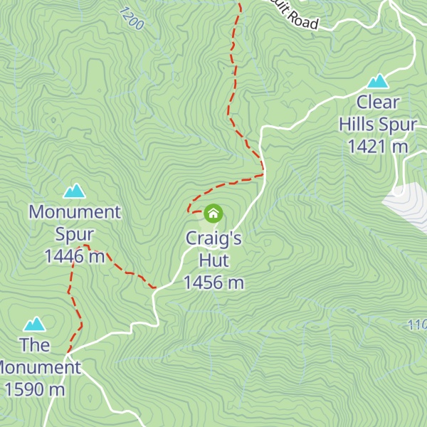 Map of Craig's Hut