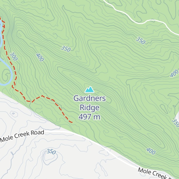 Map of Gardners Ridge