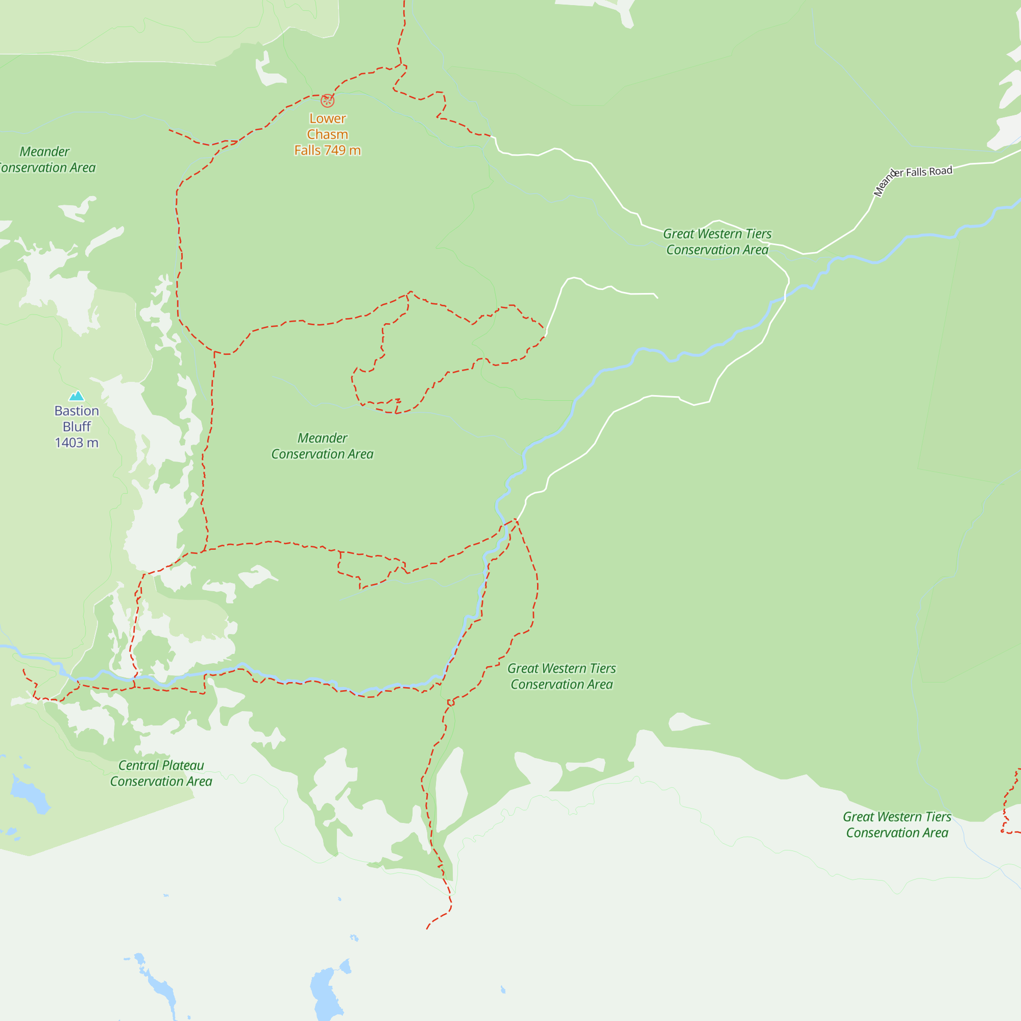 Huntsman Hide-Away map
