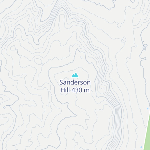 Map of Sanderson Hill