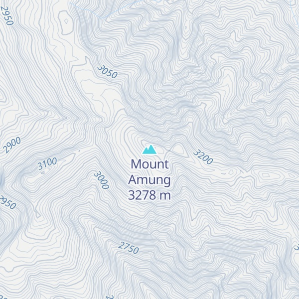 Map of Mount Amung