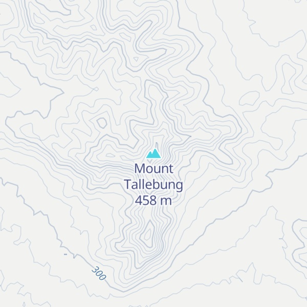 Map of Mount Tallebung