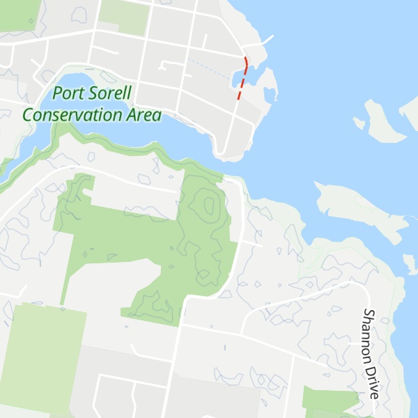 Map of Browns Lookout