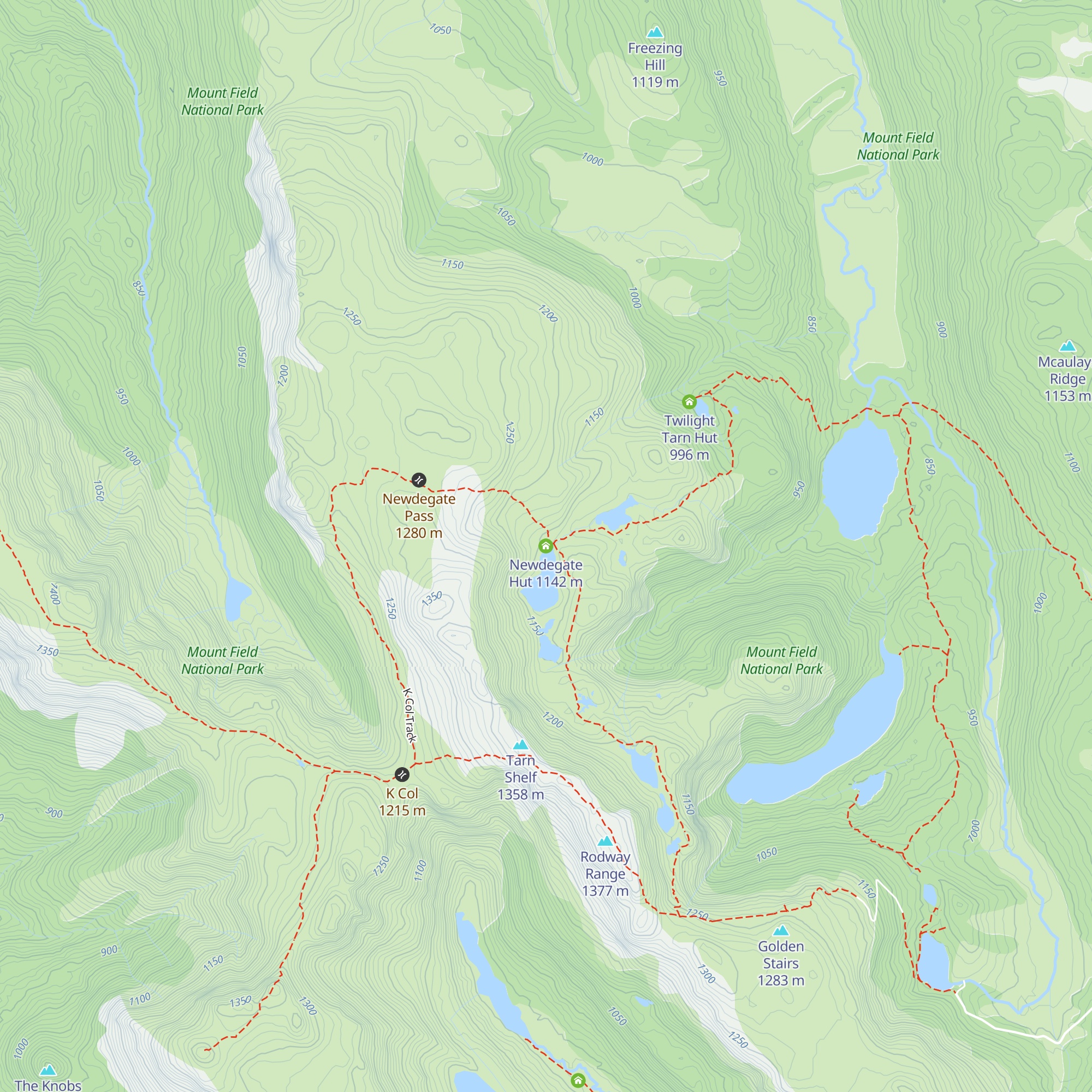 Newdegate Hut map
