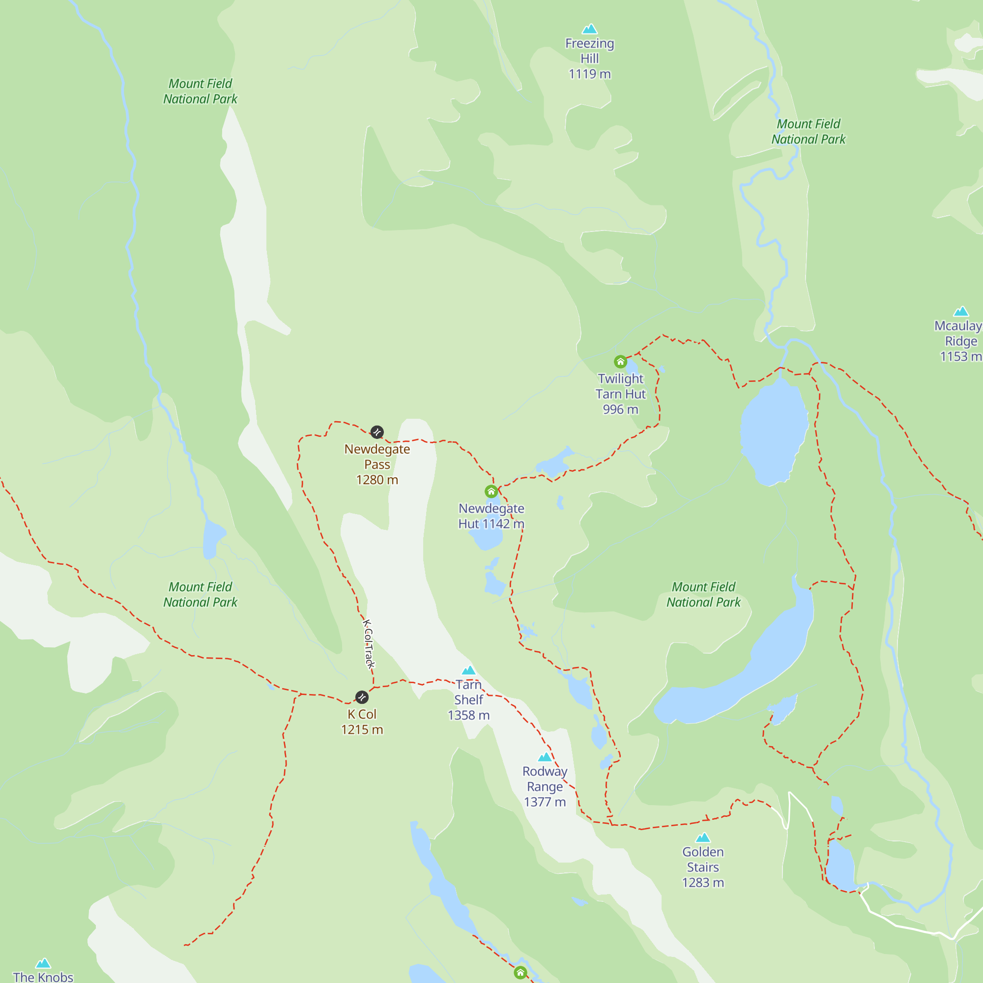 Newdegate Hut map