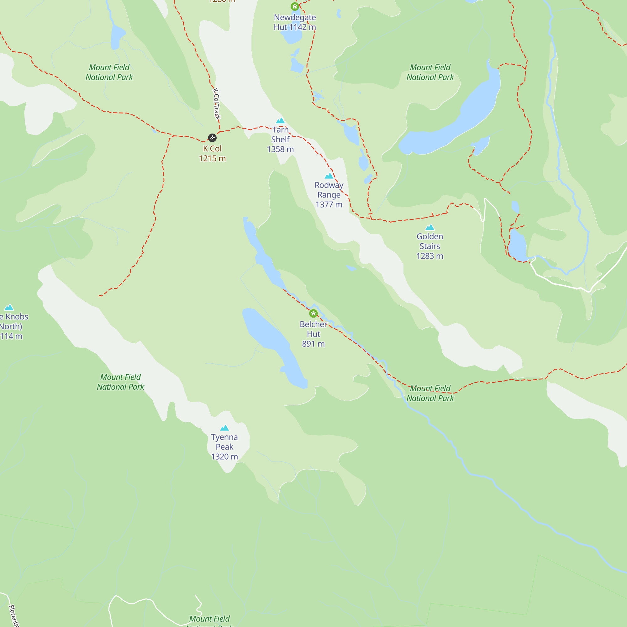 Belcher Hut map