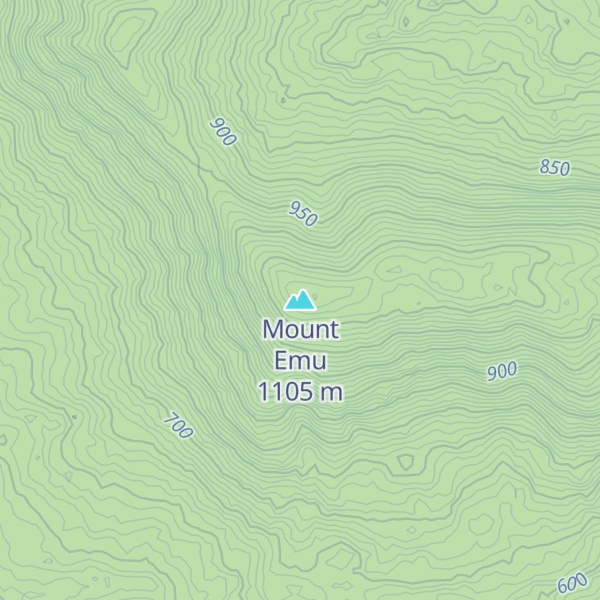 Map of Mount Emu