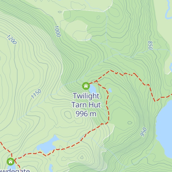 Map of Twilight Tarn Hut
