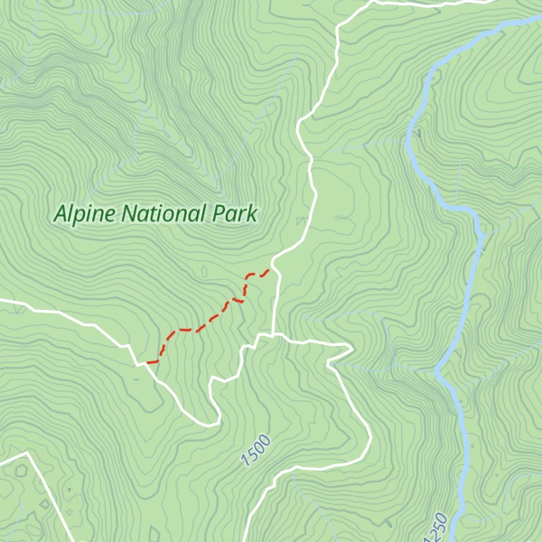 Map of Lovicks Hut