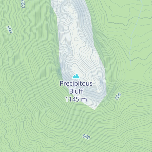 Map of Precipitous Bluff