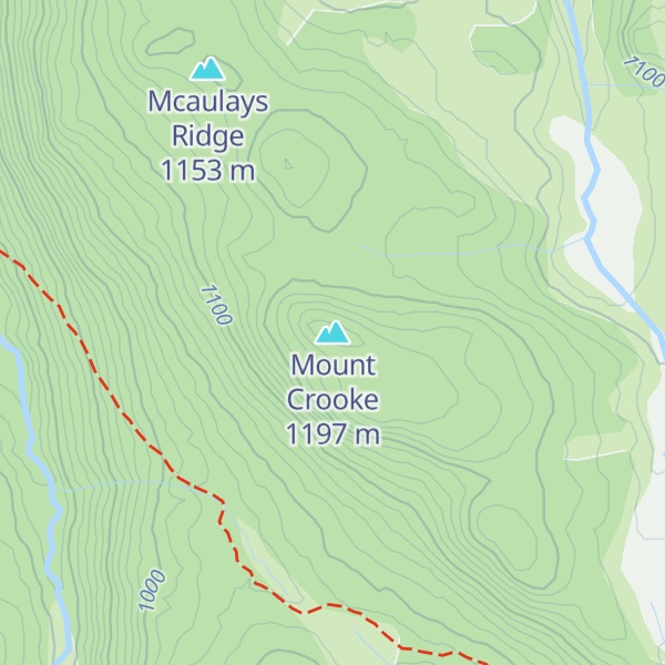 Map of Mount Crooke