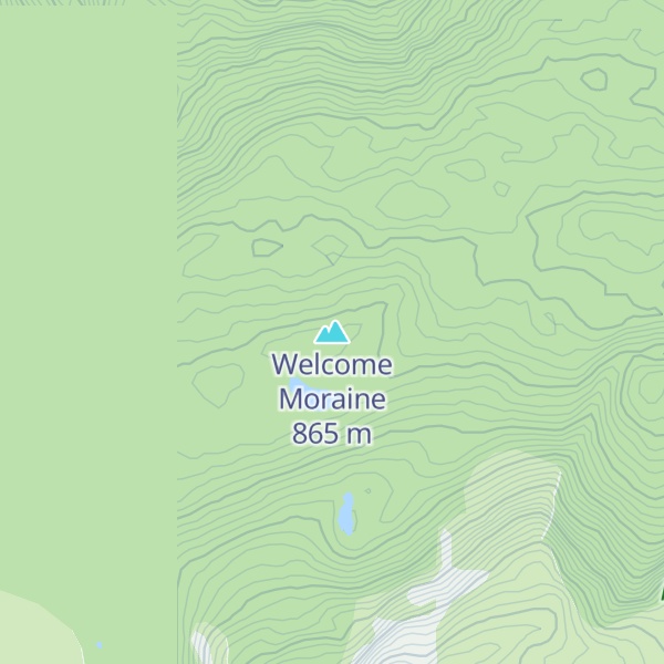 Map of Welcome Moraine