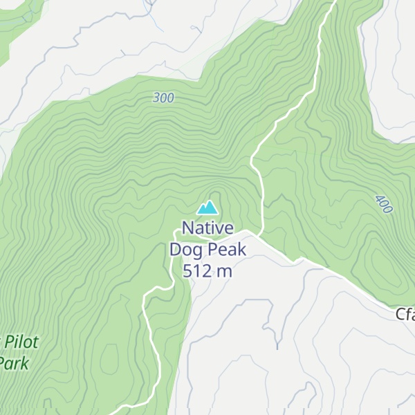 Map of Native Dog Peak