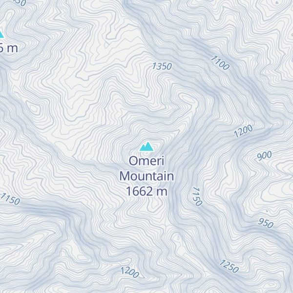 Map of Omeri Mountain
