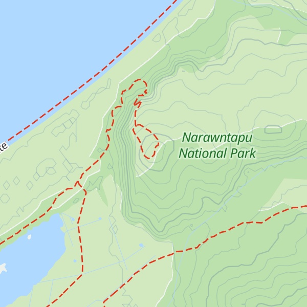 Map of Archers Knob