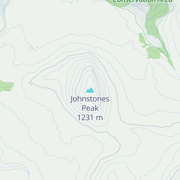 Map of Johnstones Peak