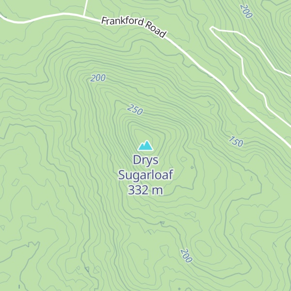 Map of Drys Sugarloaf