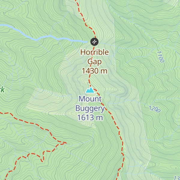Map of Mount Buggery