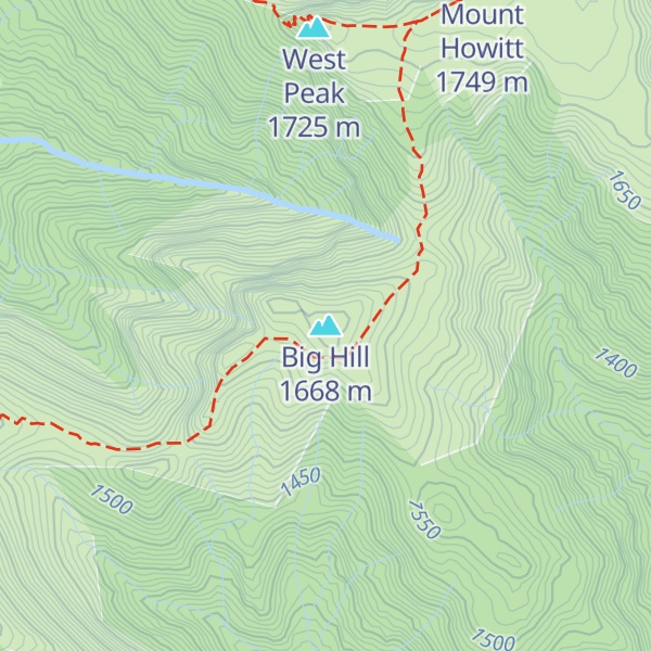 Map of Big Hill