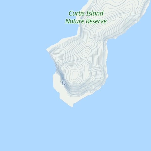 Map of Curtis Island
