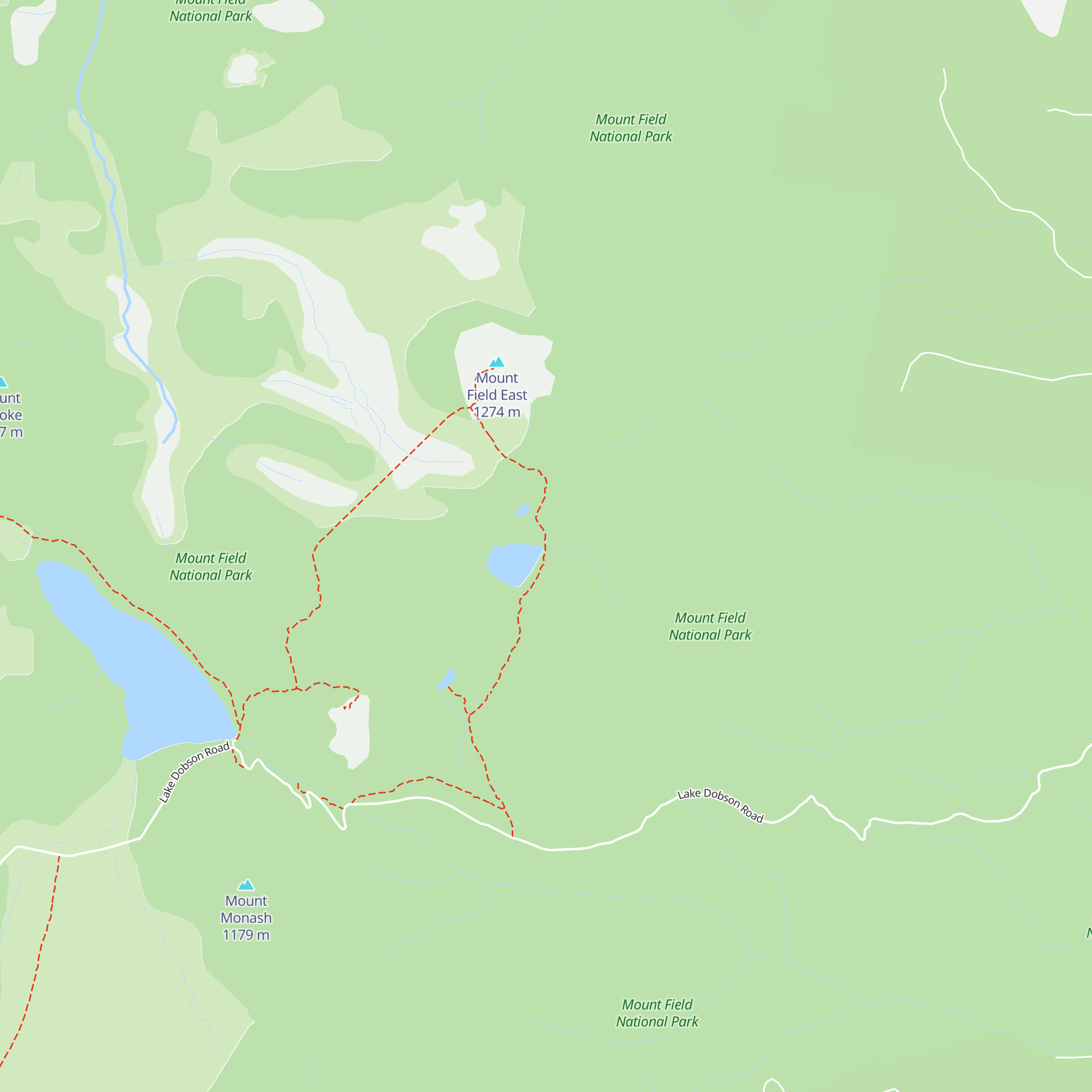 Lake Nicholls Hut map