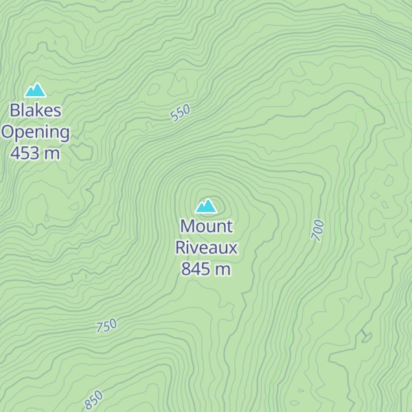 Map of Mount Riveaux