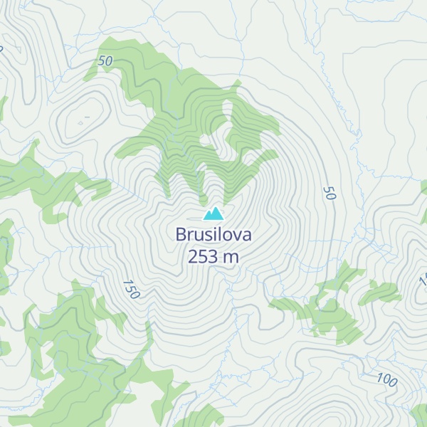 Map of Brusilova