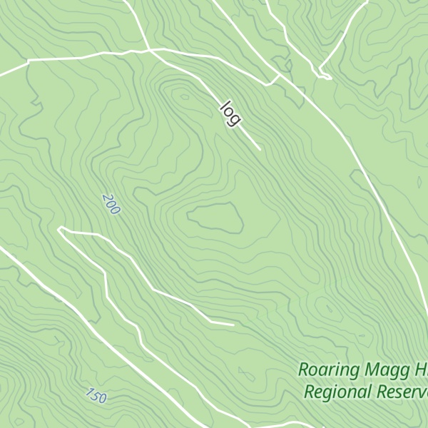 Map of Roaring Magg Hill