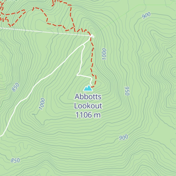 Map of Abbotts Lookout