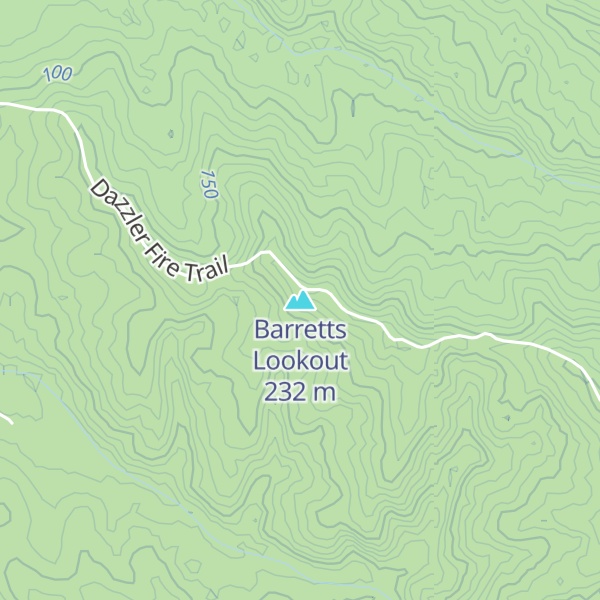 Map of Barretts Lookout