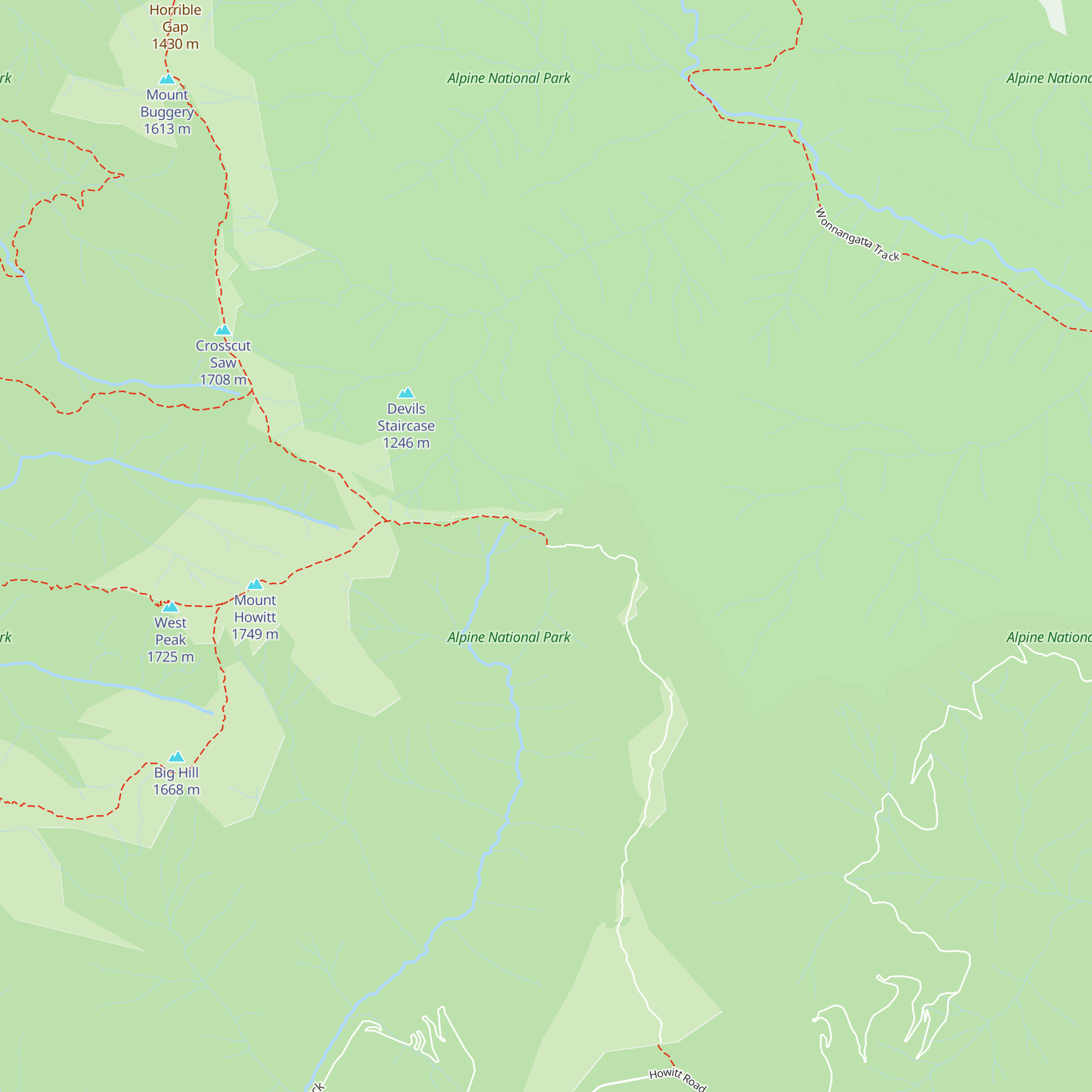 Vallejo Gantner Hut map