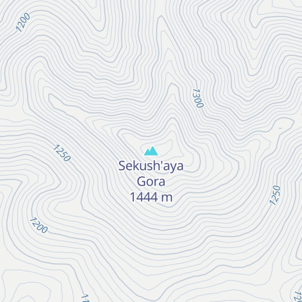 Map of Sekush'aya Gora