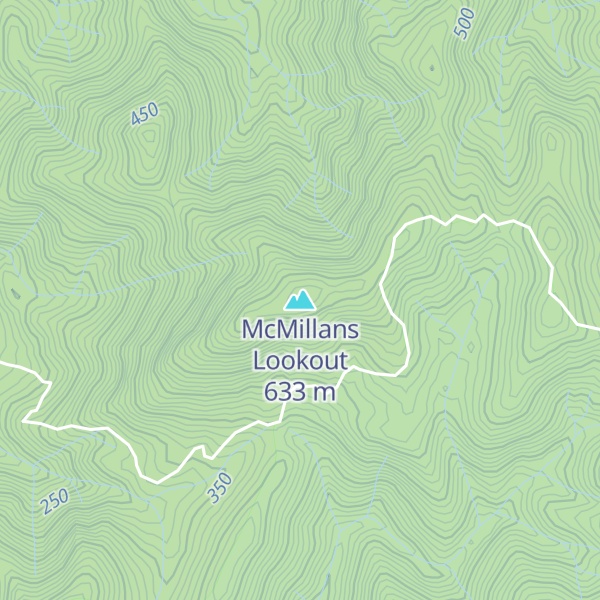 Map of McMillans Lookout