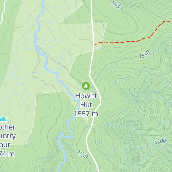 Map of Howitt Hut
