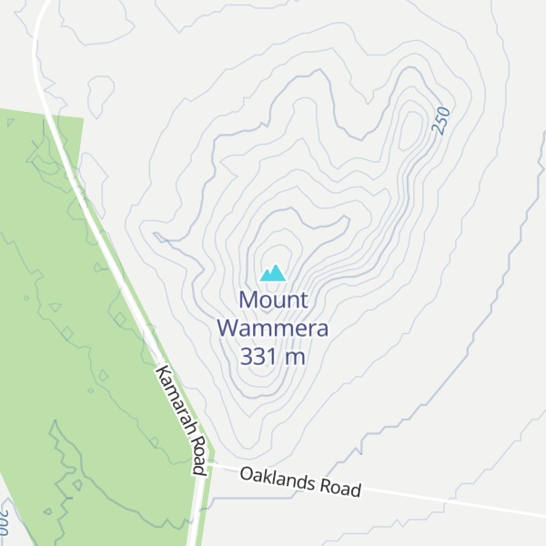 Map of Mount Wammera