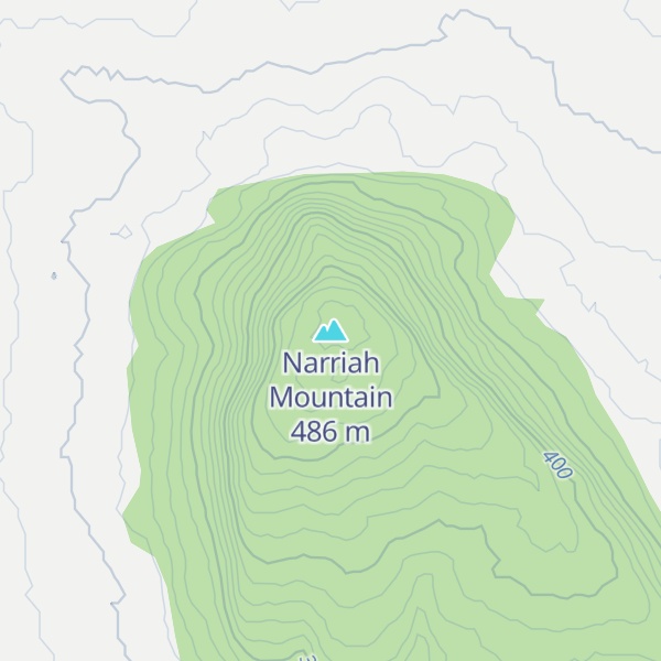 Map of Narriah Mountain