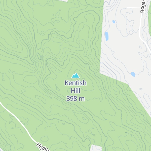 Map of Kentish Hill