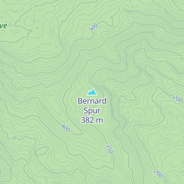 Map of Bernard Spur
