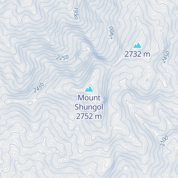 Map of Mount Shungol