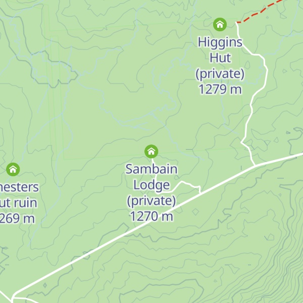 Map of Sambain Lodge (private)