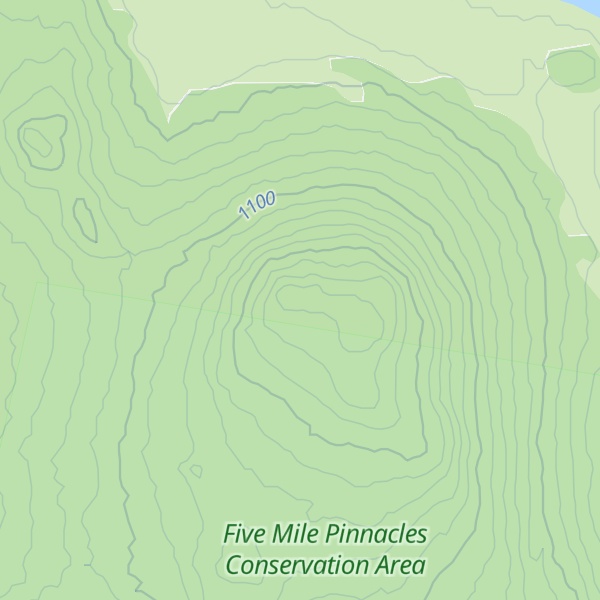 Map of Five Mile Pinnacles