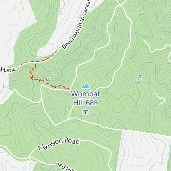 Map of Wombat Hill