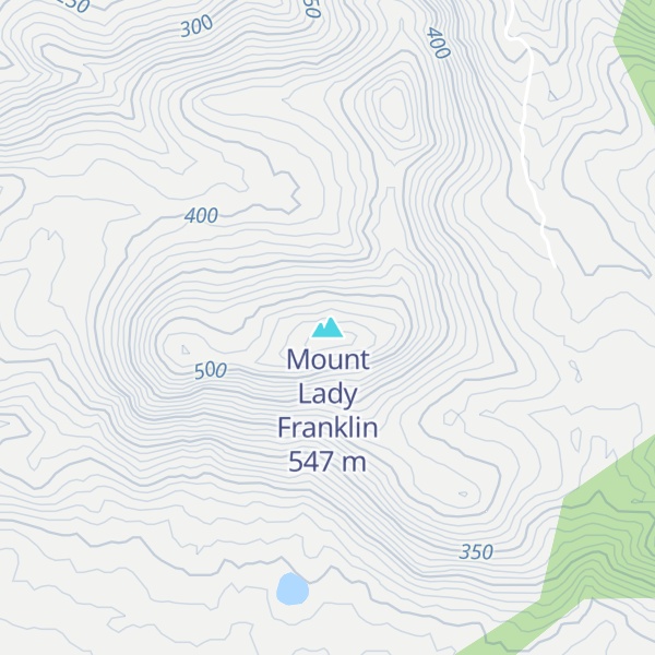 Map of Mount Lady Franklin
